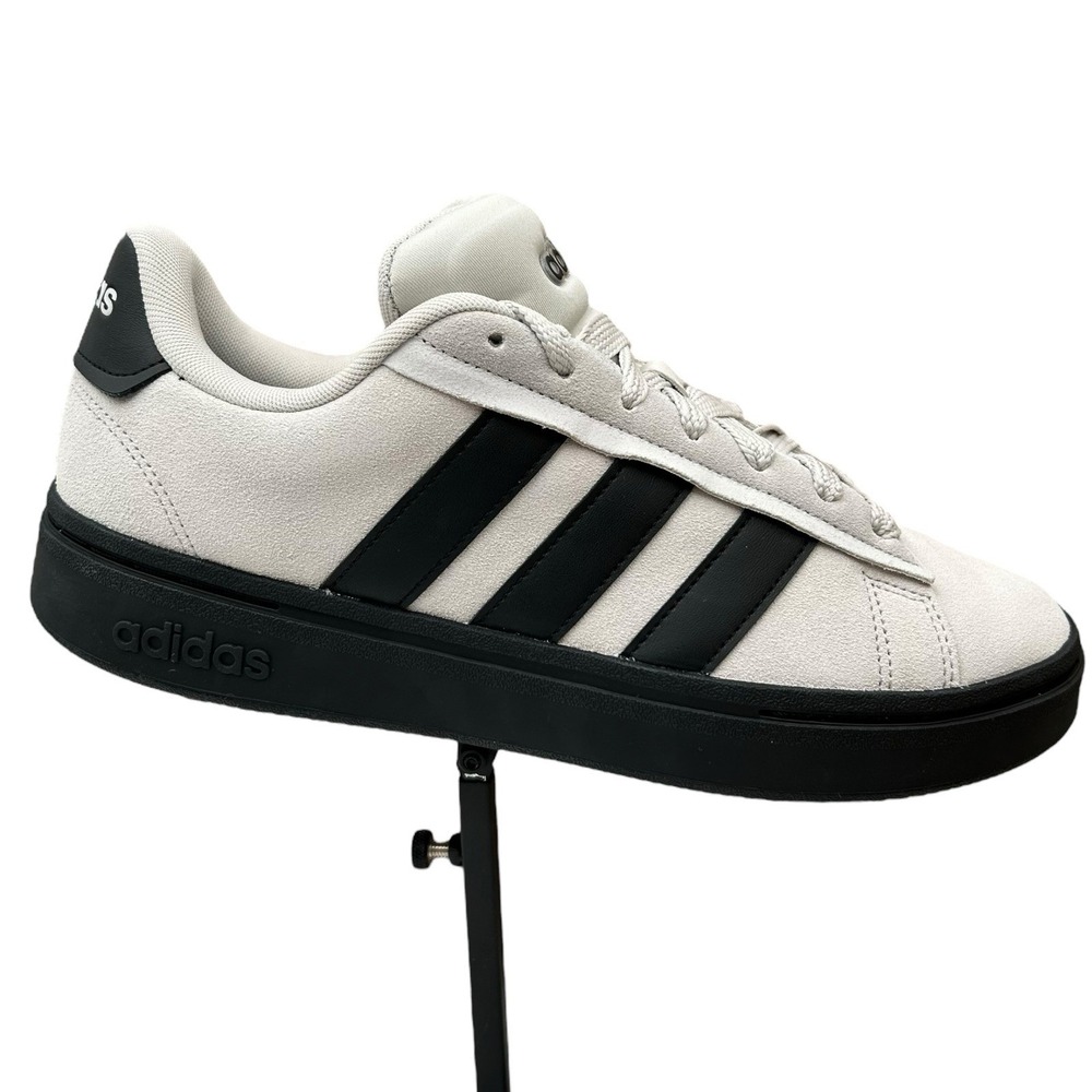 Adidas Mens Grand Court Alpha 00's Shoes Size 10 Gray Black Retro Style Sneakers
